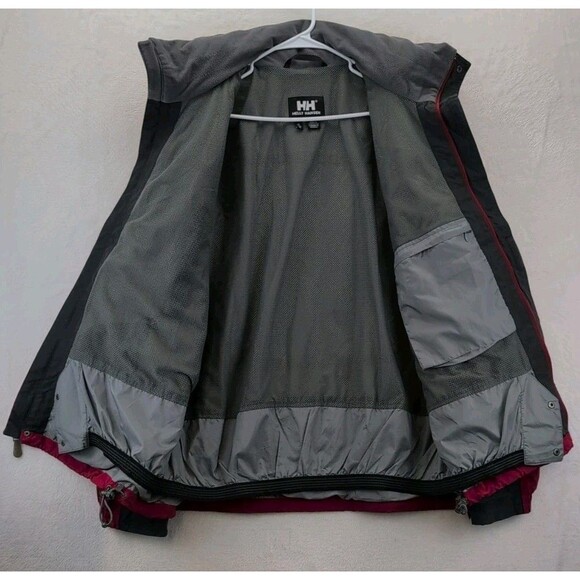 Helly Hansen Helly Tech Hidden Hood Red Waterproof Ski Snowboard Jacket Mens XL - Picture 12 of 16